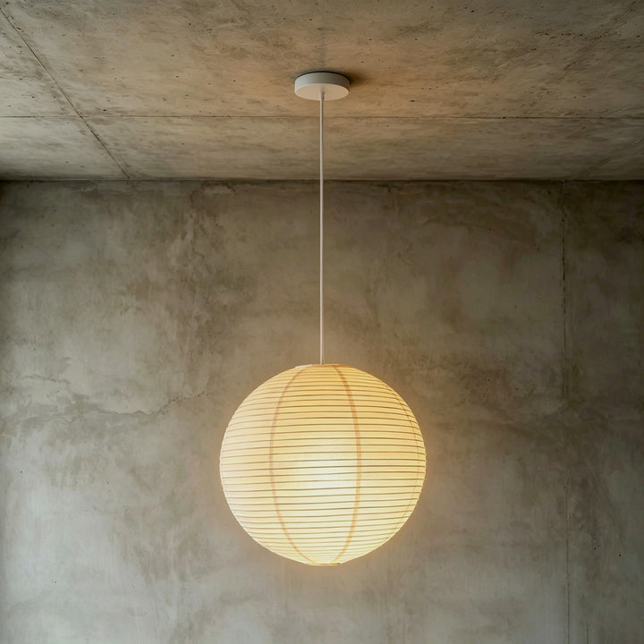 Rice Paper Round A Pendant Light