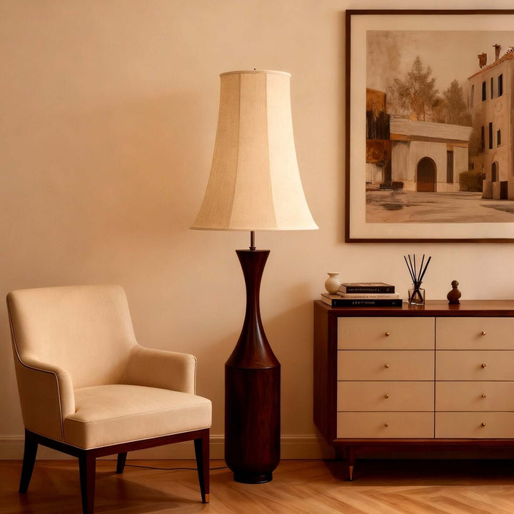 Rimavo Floor Lamp – Retro Wabi-sabi Fabric Lamp
