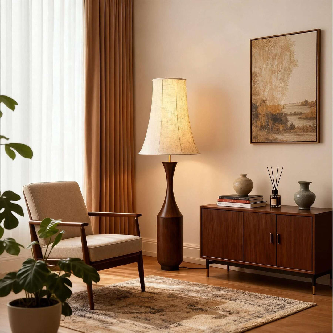 Rimavo Floor Lamp – Retro Wabi-sabi Fabric Lamp