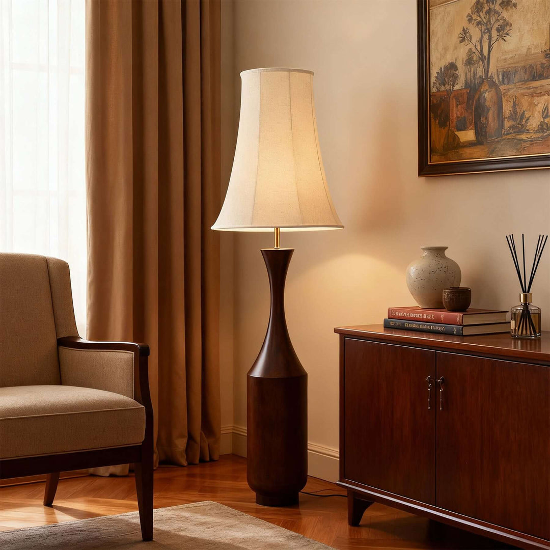 Rimavo Floor Lamp – Retro Wabi-sabi Fabric Lamp