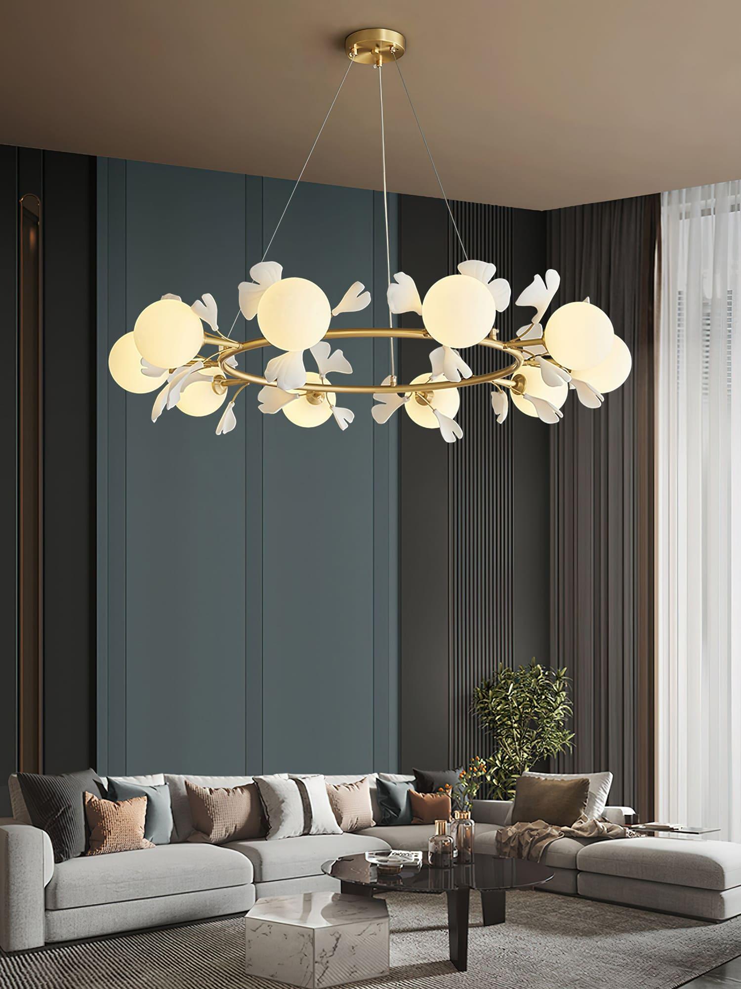 Rosalia Ginkgo Chandelier - Vinlighting