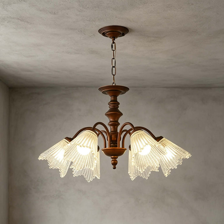 Rosella Chandelier – French Flower Glass Dining Room Chandelier | Vinlighting