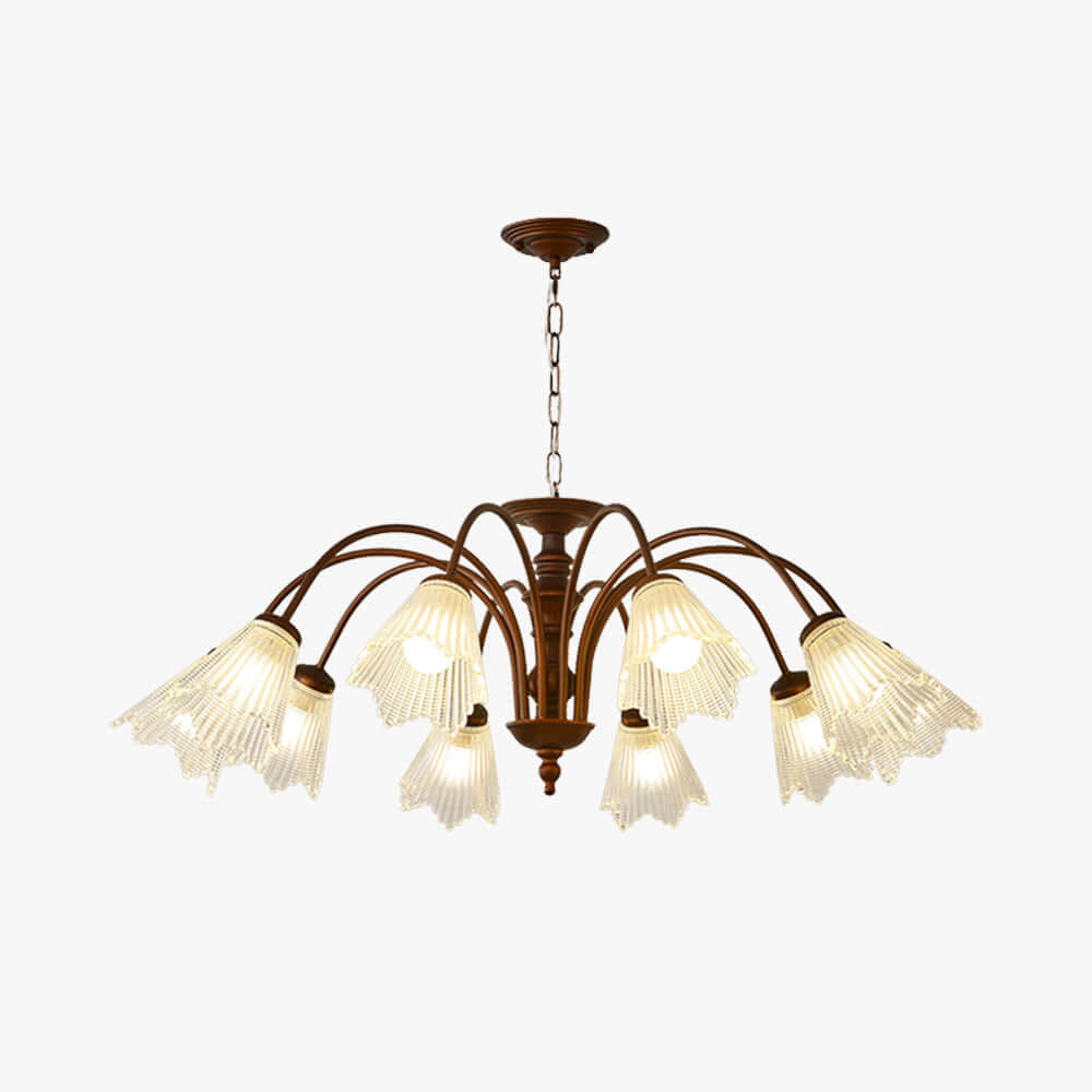 Rosella Chandelier – French Flower Glass Dining Room Chandelier | Vinlighting