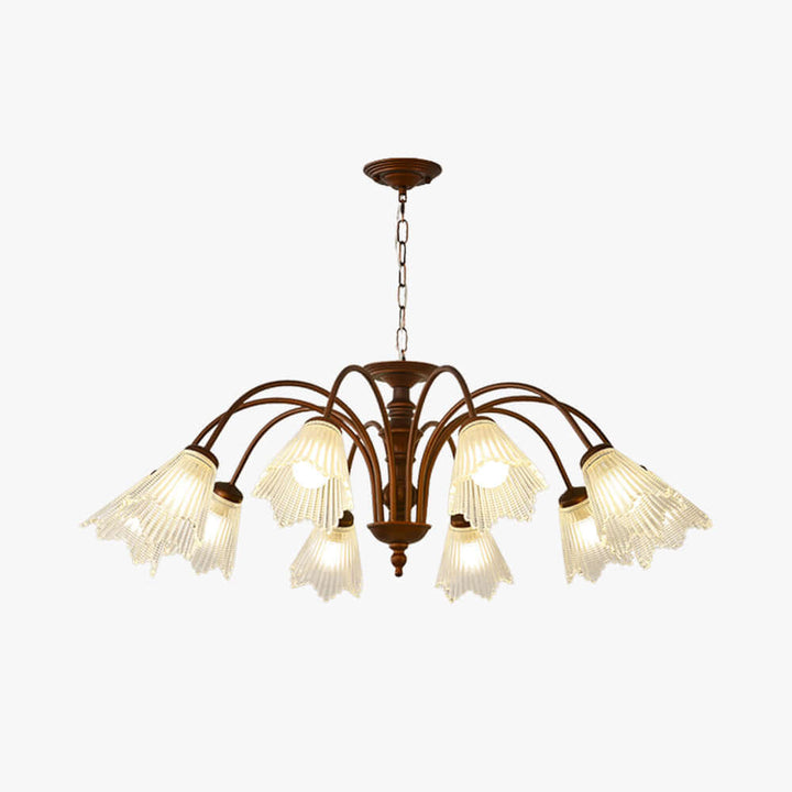 Rosella Chandelier – French Flower Glass Dining Room Chandelier | Vinlighting