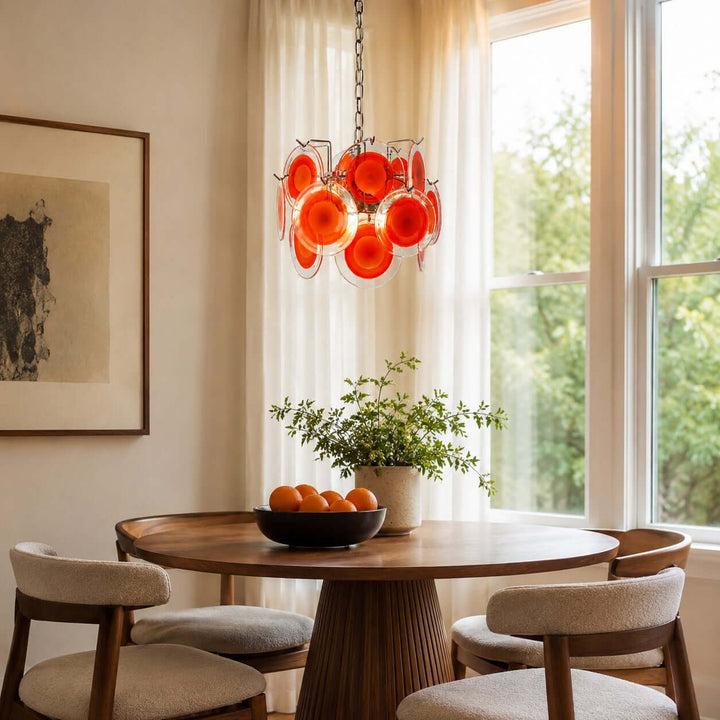 Rosvian Chandelier | Vintage Glass Light for Entryway and Foyer