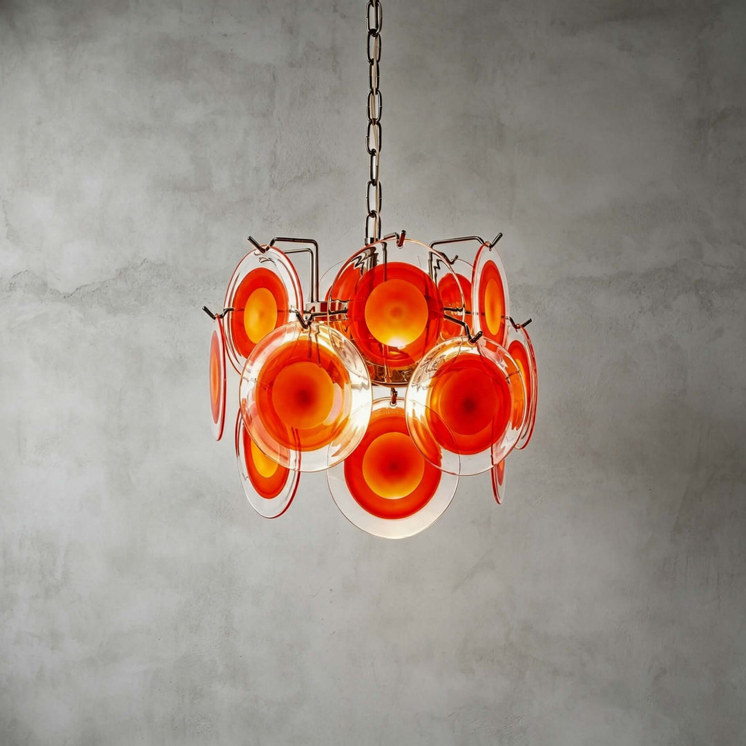 Rosvian Chandelier | Vintage Glass Light for Entryway and Foyer
