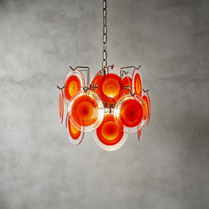 Rosvian Chandelier | Vintage Glass Light for Entryway and Foyer