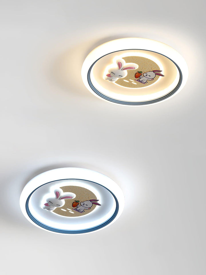 Round Bunny Ceiling Lamp – Whimsical & Charming Light Fixture | Vinlighting | Vinlighting