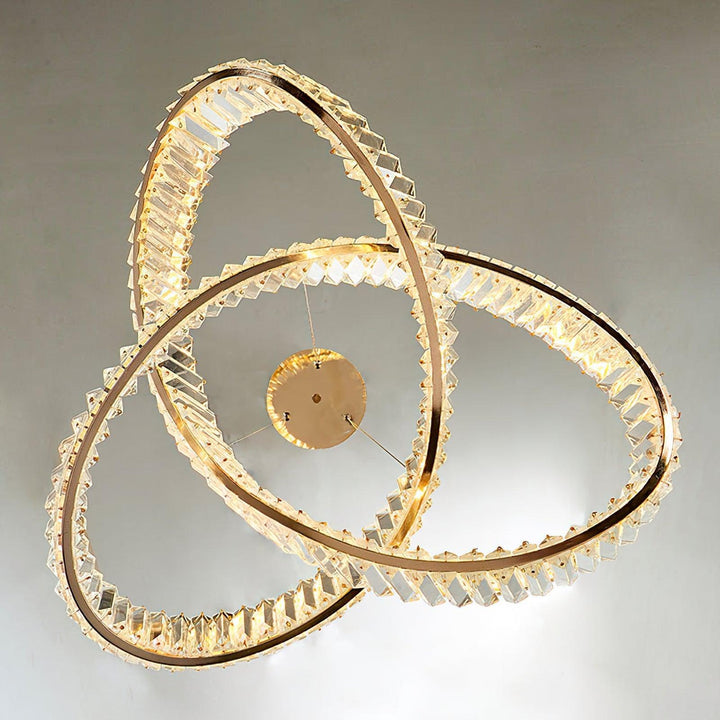Round Crystal Hanging Chandelier – Modern Luxury with LED Lighting | Vinlighting | Vinlighting