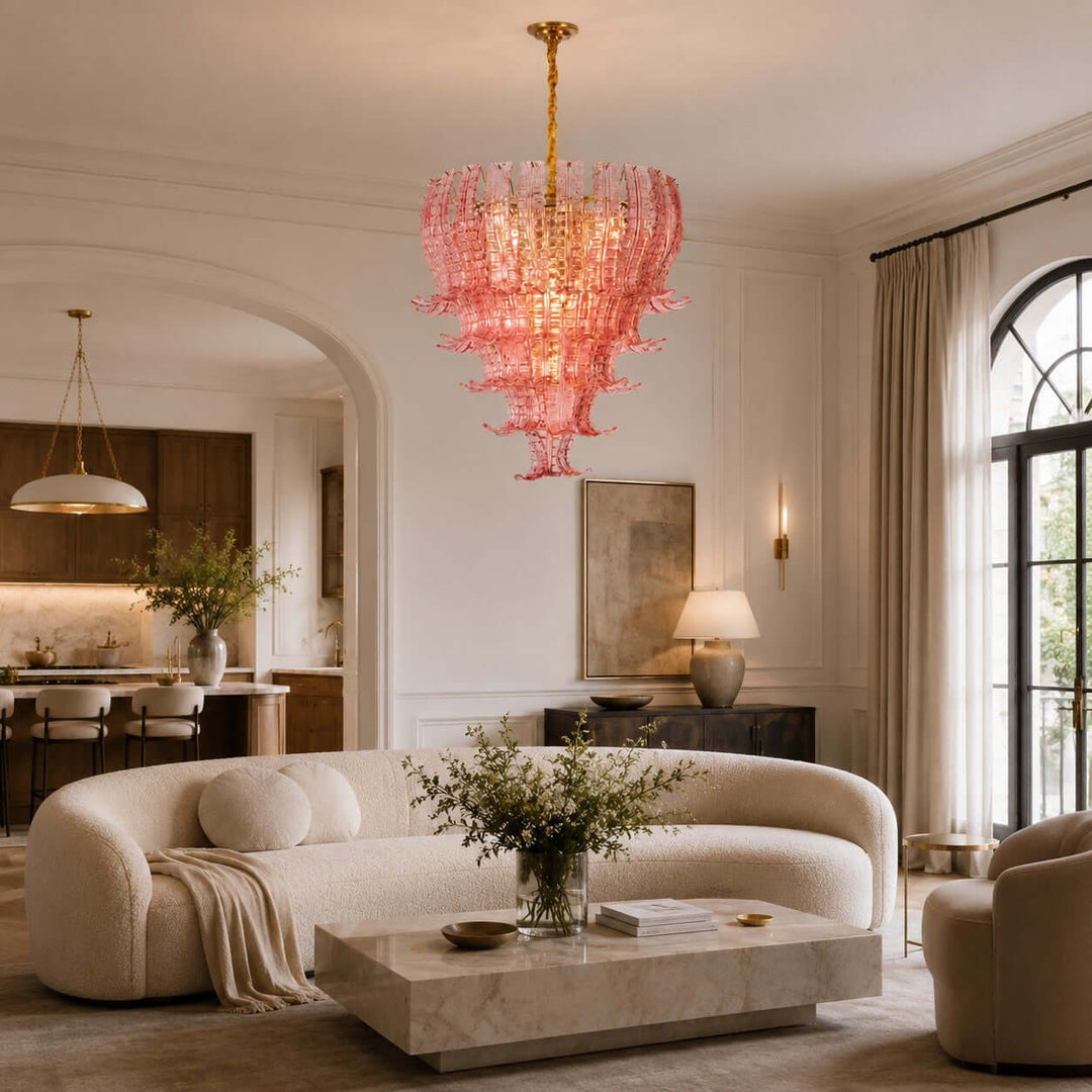 Rovella Chandelier | Murano Glass Light for Dining Room Foyer