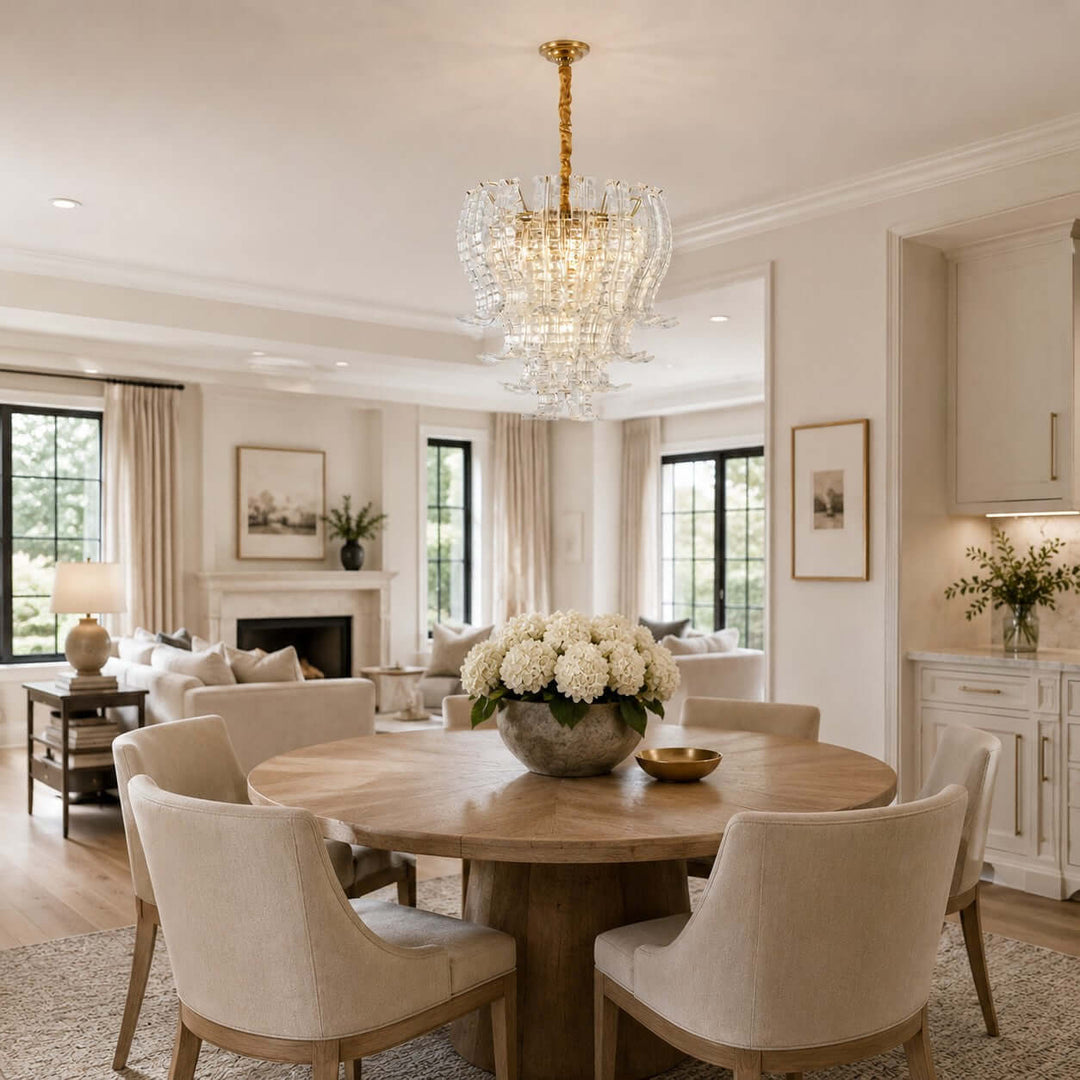 Rovella Chandelier | Murano Glass Light for Dining Room Foyer