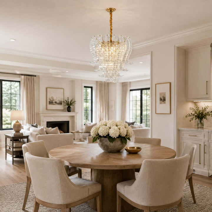 Rovella Chandelier | Murano Glass Light for Dining Room Foyer