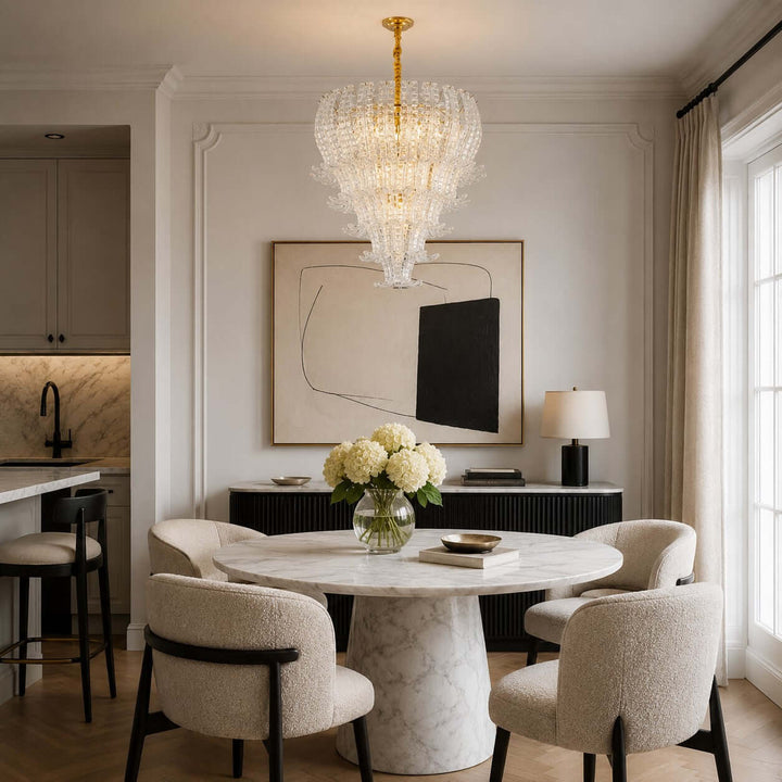Rovella Chandelier | Murano Glass Light for Dining Room Foyer