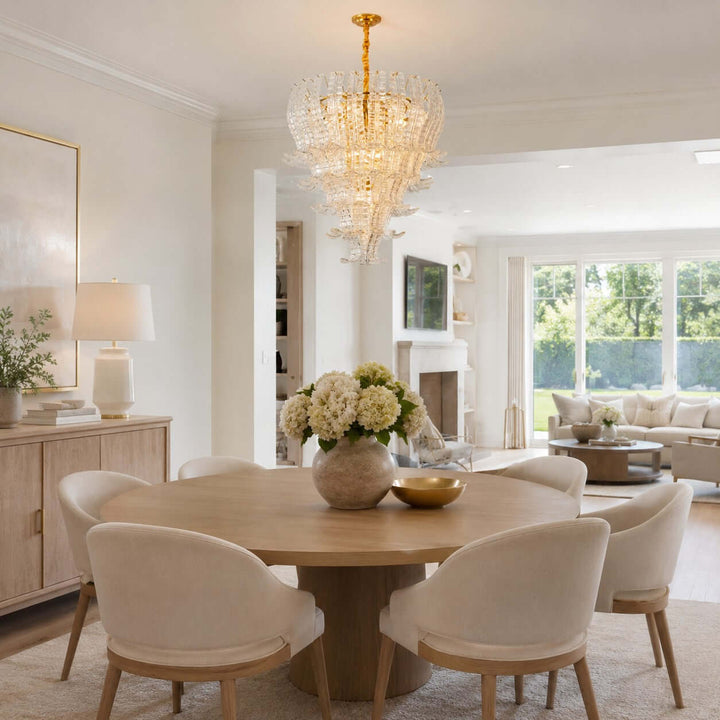 Rovella Chandelier | Murano Glass Light for Dining Room Foyer