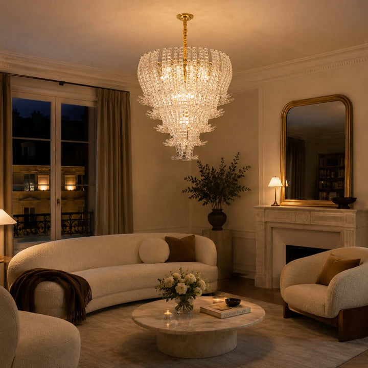 Rovella Chandelier | Murano Glass Light for Dining Room Foyer
