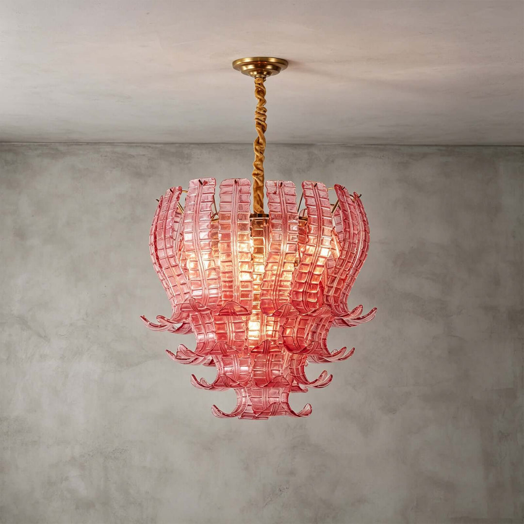 Rovella Chandelier | Murano Glass Light for Dining Room Foyer