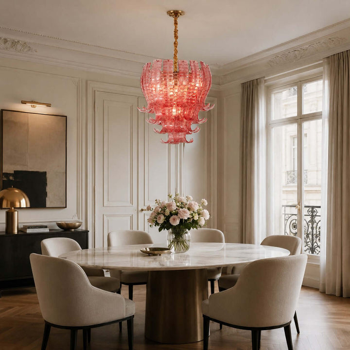 Rovella Chandelier | Murano Glass Light for Dining Room Foyer