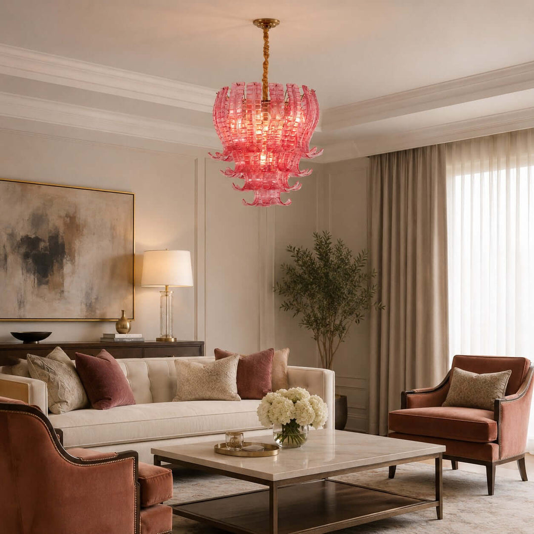 Rovella Chandelier | Murano Glass Light for Dining Room Foyer