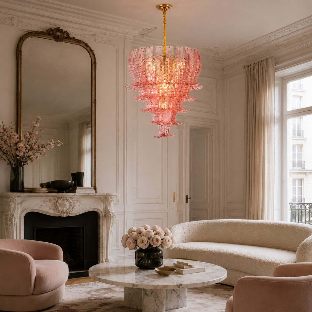 Rovella Chandelier | Murano Glass Light for Dining Room Foyer
