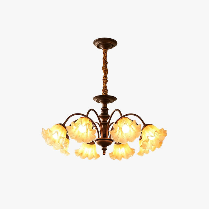 Rovelle Chandelier – Vintage Crackle Glass Dining Room Light | Vinlighting