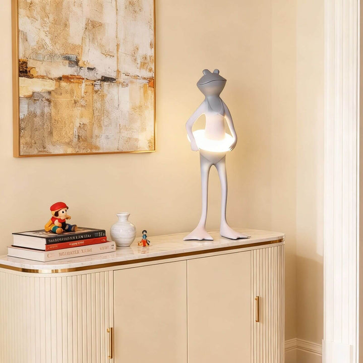 Rozulo Bed Side Lamp – Art Deco Sculptural Frog Light
