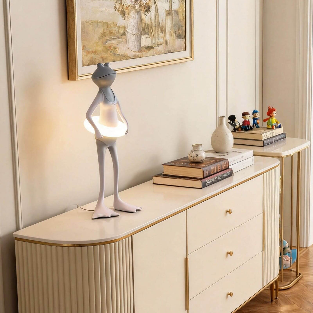Rozulo Bed Side Lamp – Art Deco Sculptural Frog Light