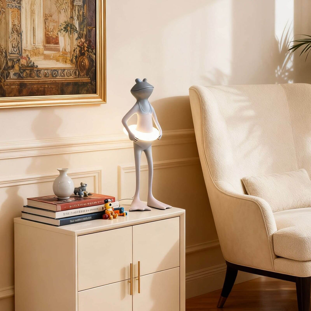 Rozulo Bed Side Lamp – Art Deco Sculptural Frog Light