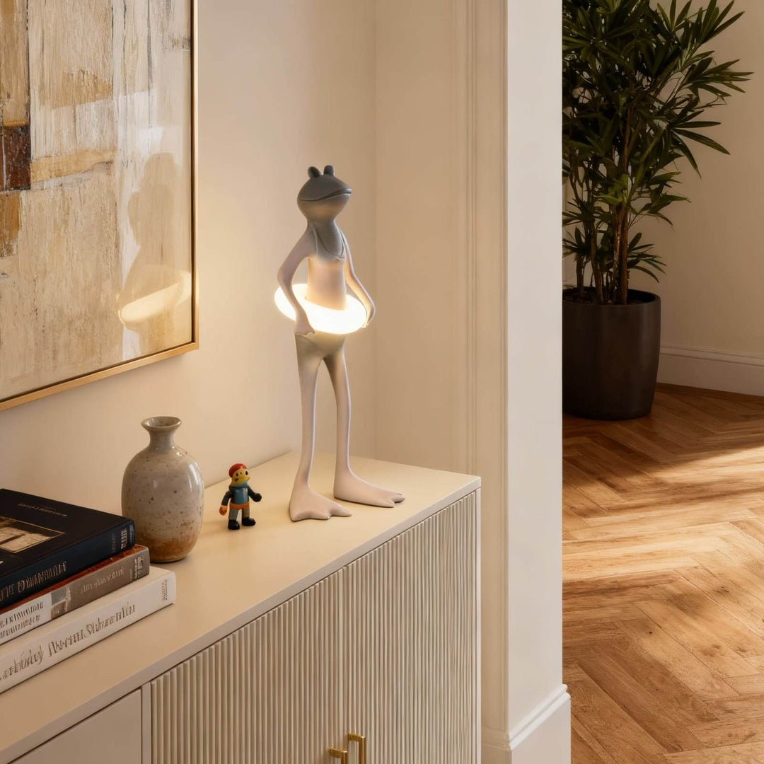 Rozulo Bed Side Lamp – Art Deco Sculptural Frog Light
