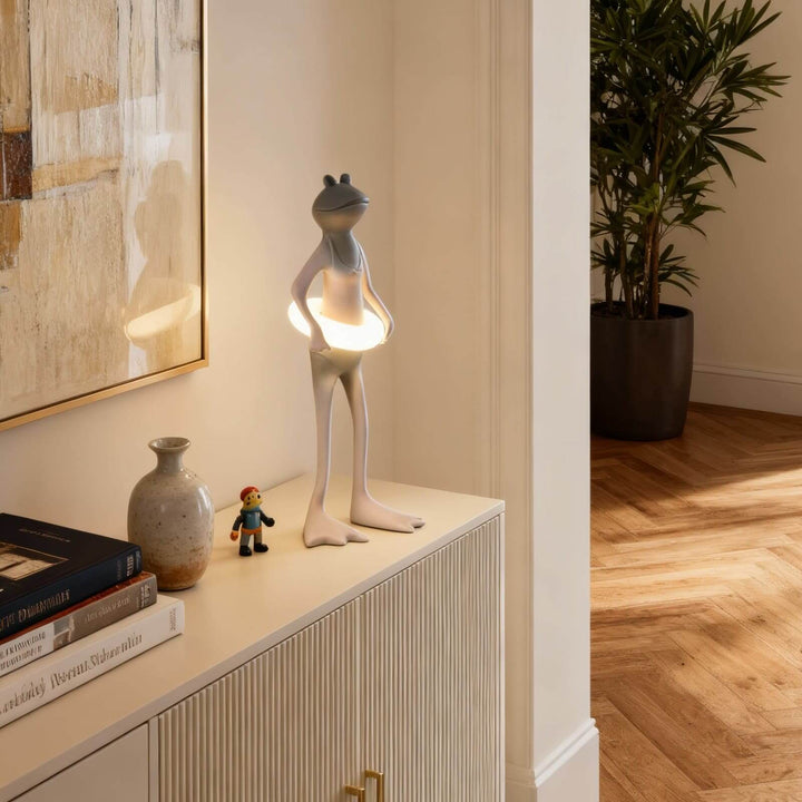 Rozulo Bed Side Lamp – Art Deco Sculptural Frog Light