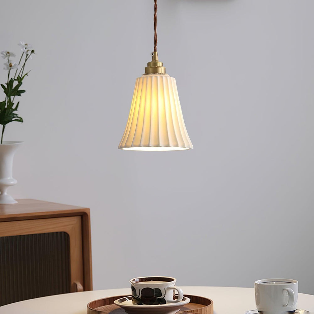 Rustic Ceramic Pendant Light - Hanging Lamp for Bathroom and Foyer | Vinlighting | Vinlighting