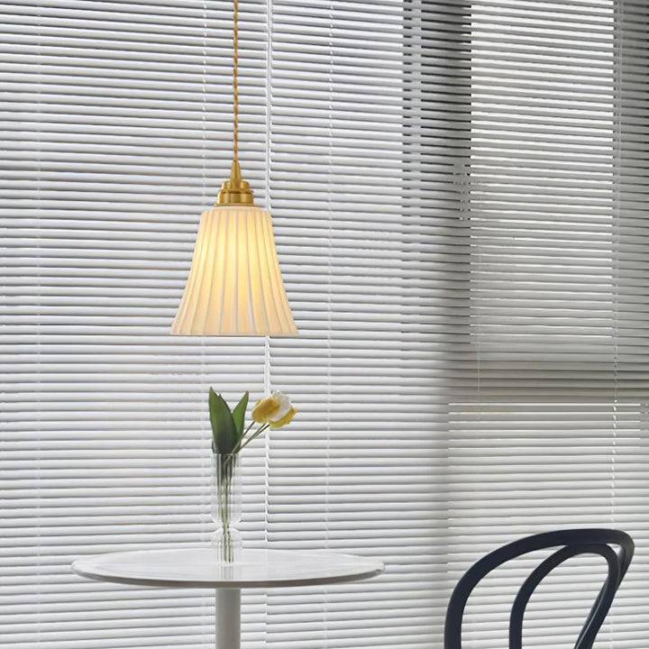 Rustic Ceramic Pendant Light - Hanging Lamp for Bathroom and Foyer | Vinlighting | Vinlighting