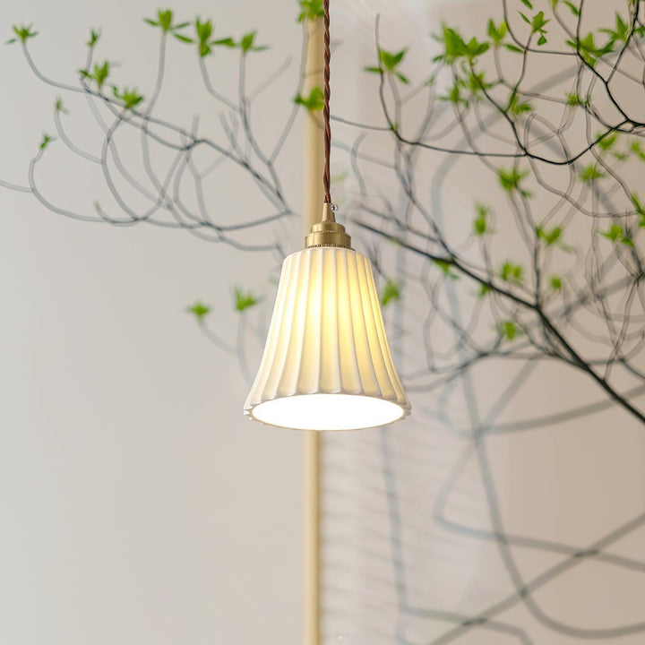 Rustic Ceramic Pendant Light - Hanging Lamp for Bathroom and Foyer | Vinlighting | Vinlighting