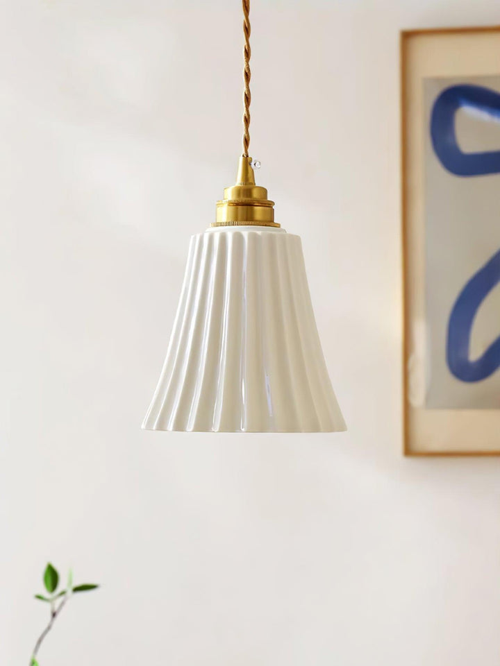 Rustic Ceramic Pendant Light - Hanging Lamp for Bathroom and Foyer | Vinlighting | Vinlighting