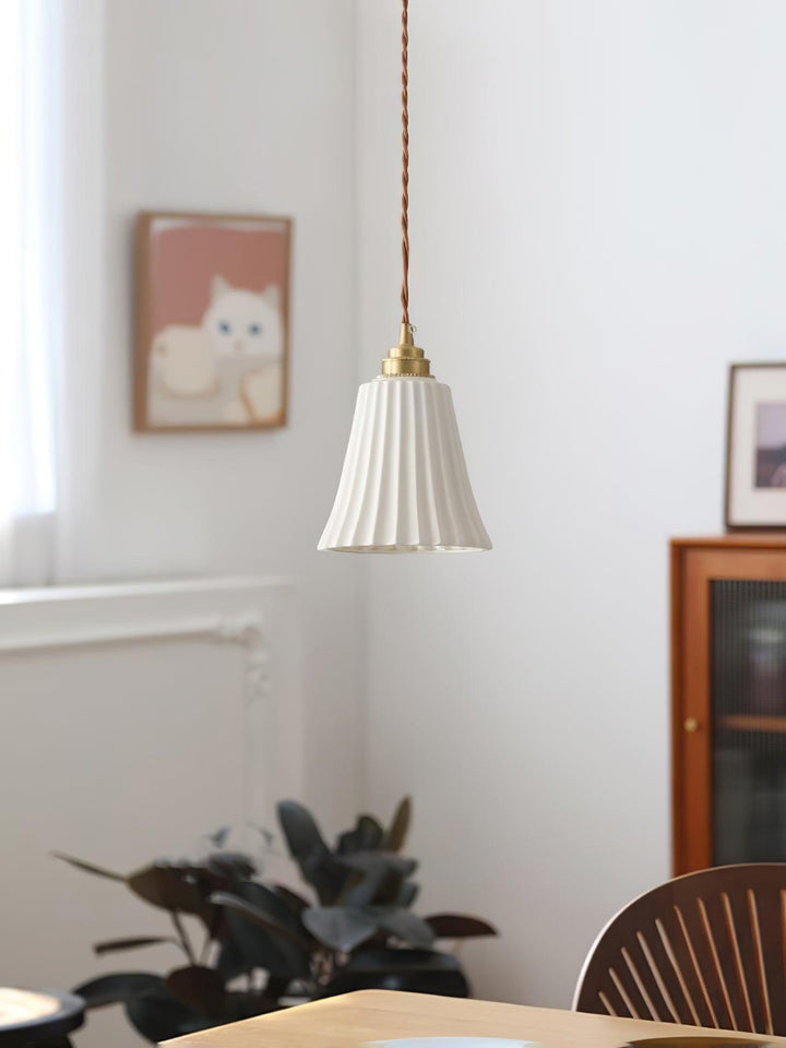 Rustic Ceramic Pendant Light - Hanging Lamp for Bathroom and Foyer | Vinlighting | Vinlighting