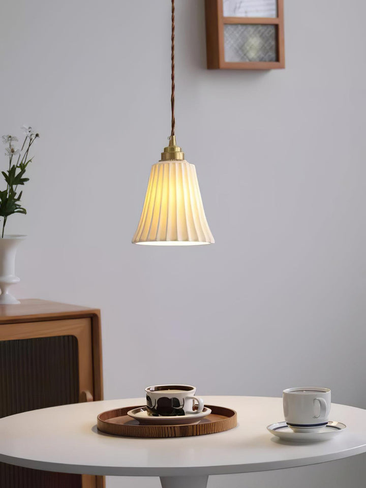 Rustic Ceramic Pendant Light - Hanging Lamp for Bathroom and Foyer | Vinlighting | Vinlighting