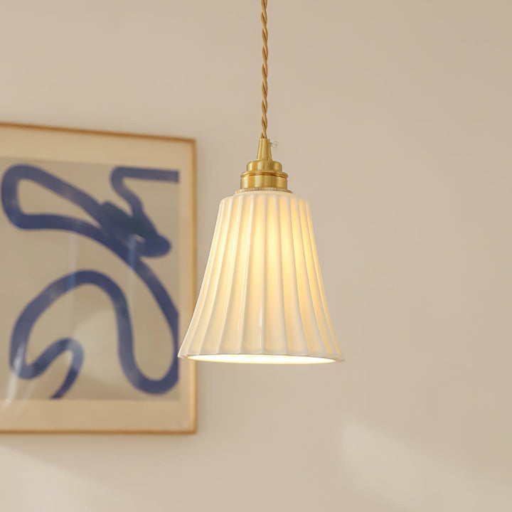 Rustic Ceramic Pendant Light - Hanging Lamp for Bathroom and Foyer | Vinlighting | Vinlighting
