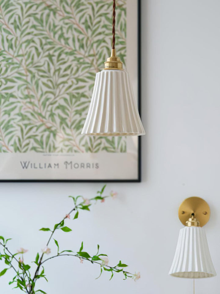 Rustic Ceramic Pendant Light - Hanging Lamp for Bathroom and Foyer | Vinlighting | Vinlighting