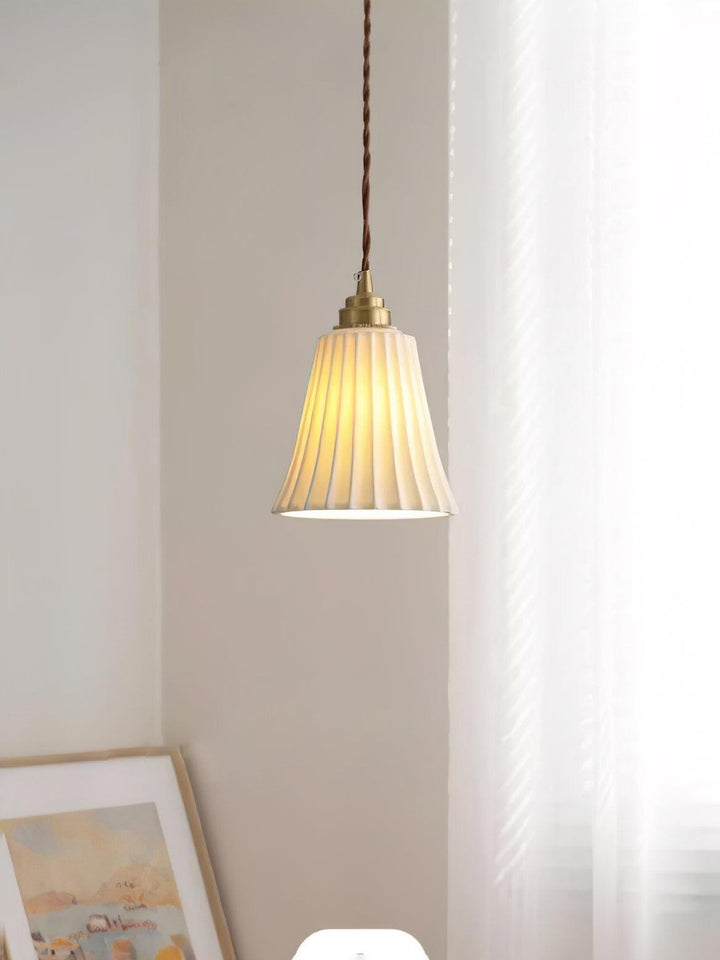 Rustic Ceramic Pendant Light - Hanging Lamp for Bathroom and Foyer | Vinlighting | Vinlighting