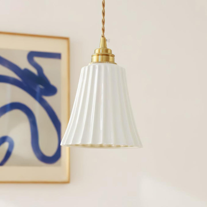 Rustic Ceramic Pendant Light - Hanging Lamp for Bathroom and Foyer | Vinlighting | Vinlighting