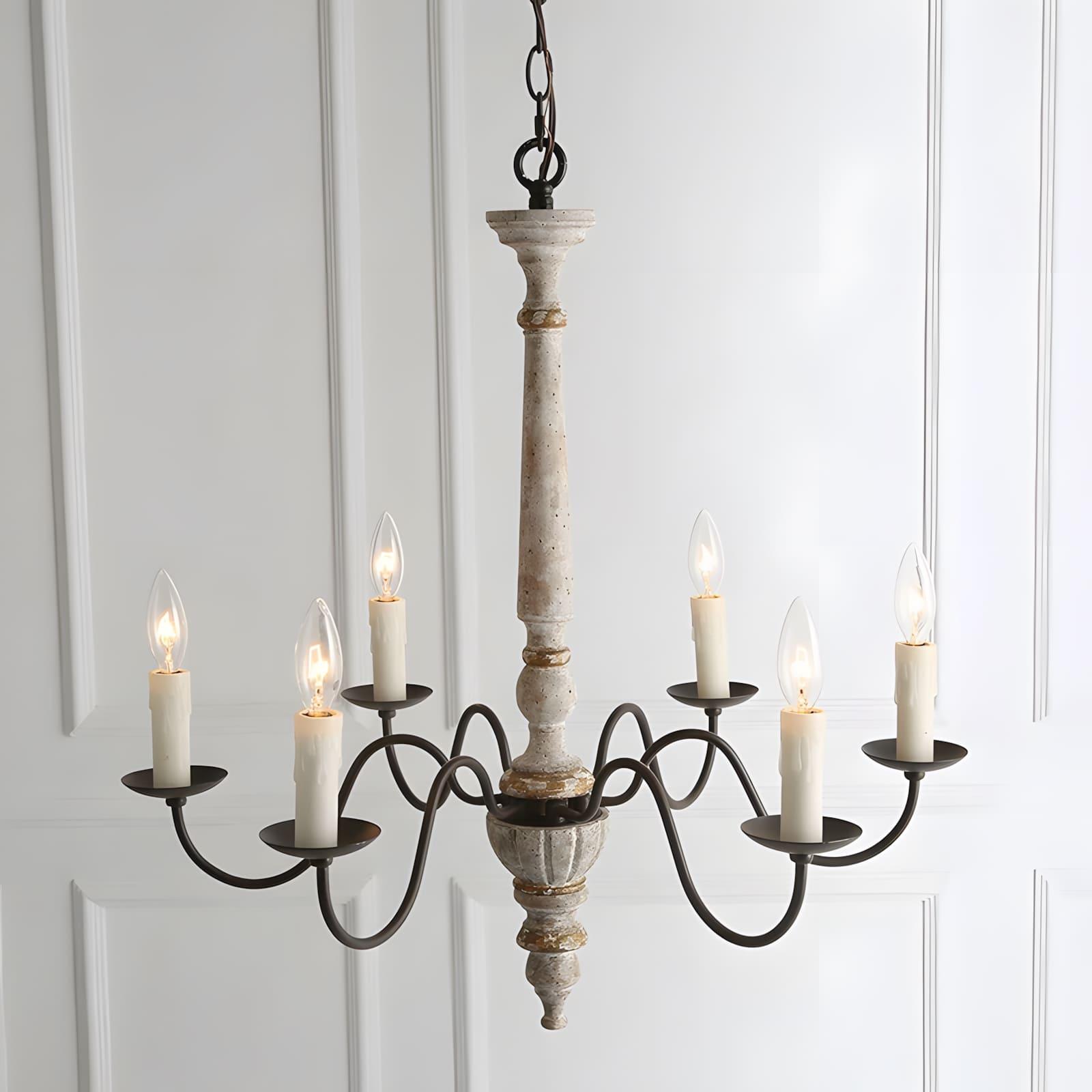 Rustic Candlestick Chandelier - Vinlighting