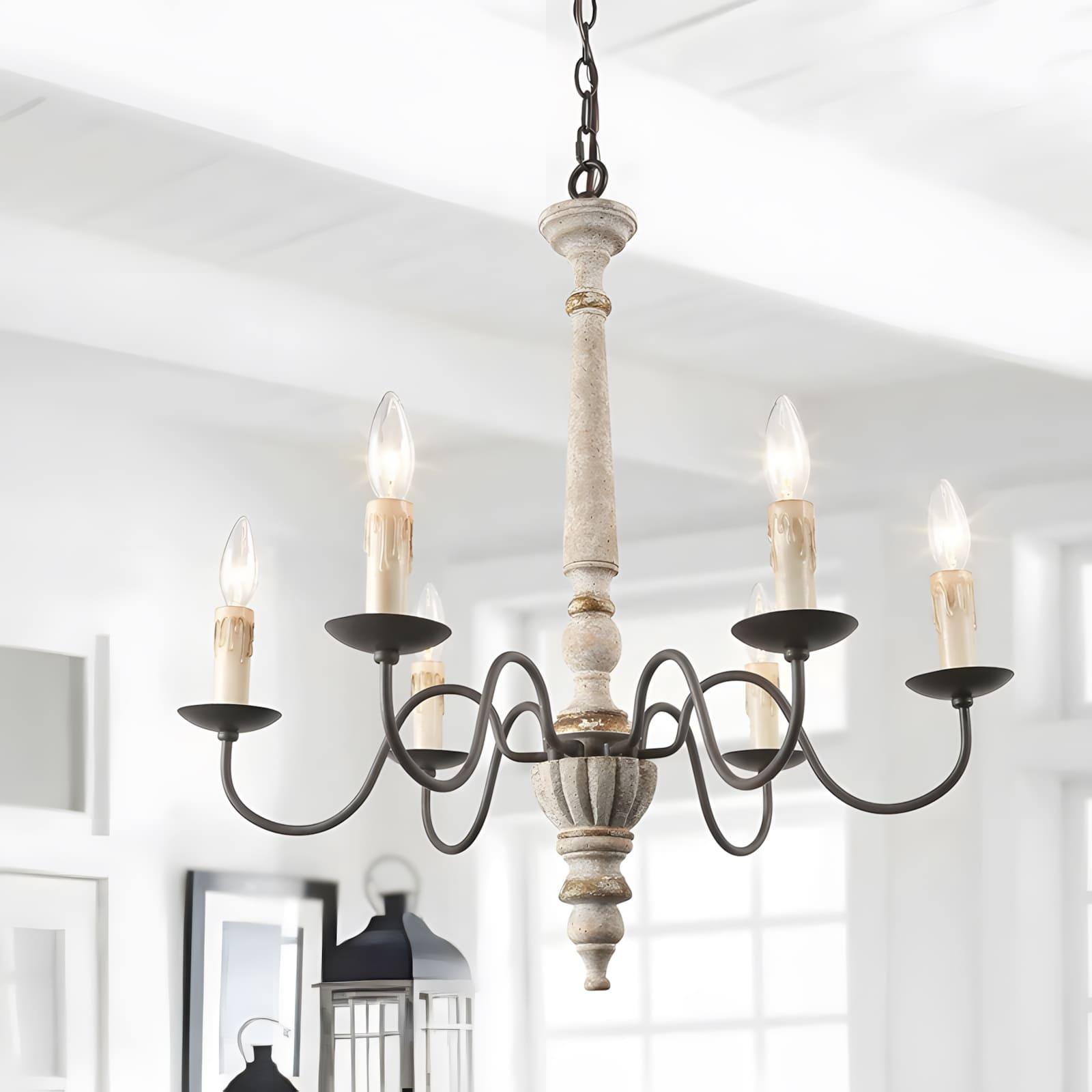 Rustic Candlestick Chandelier - Vinlighting