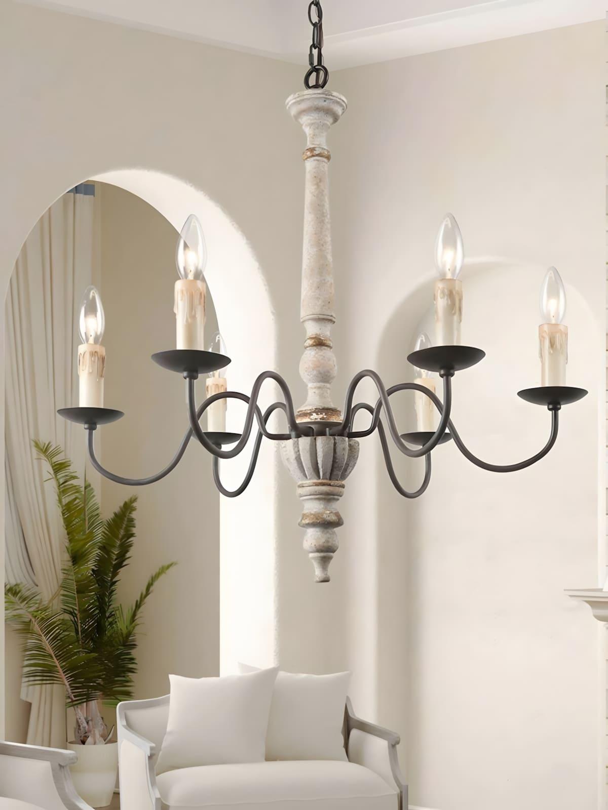 Rustic Candlestick Chandelier - Vinlighting