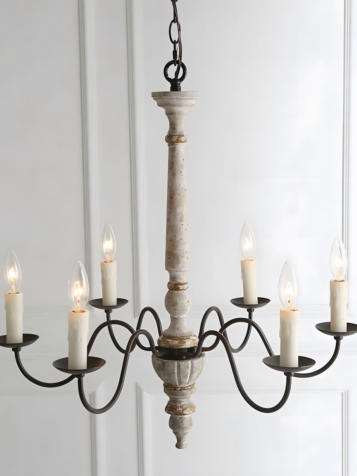 Rustic Candlestick Chandelier - Vinlighting