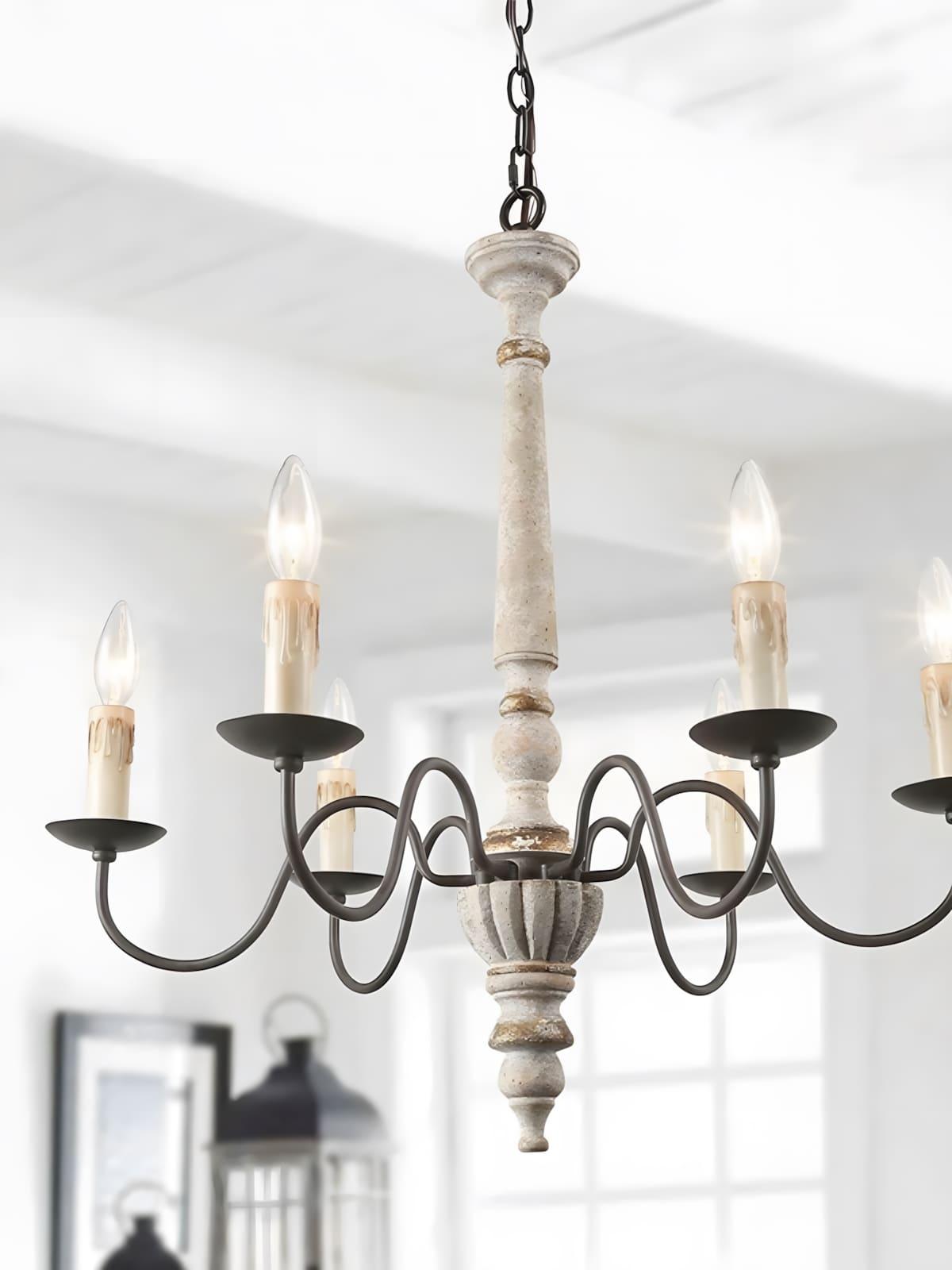 Rustic Candlestick Chandelier - Vinlighting