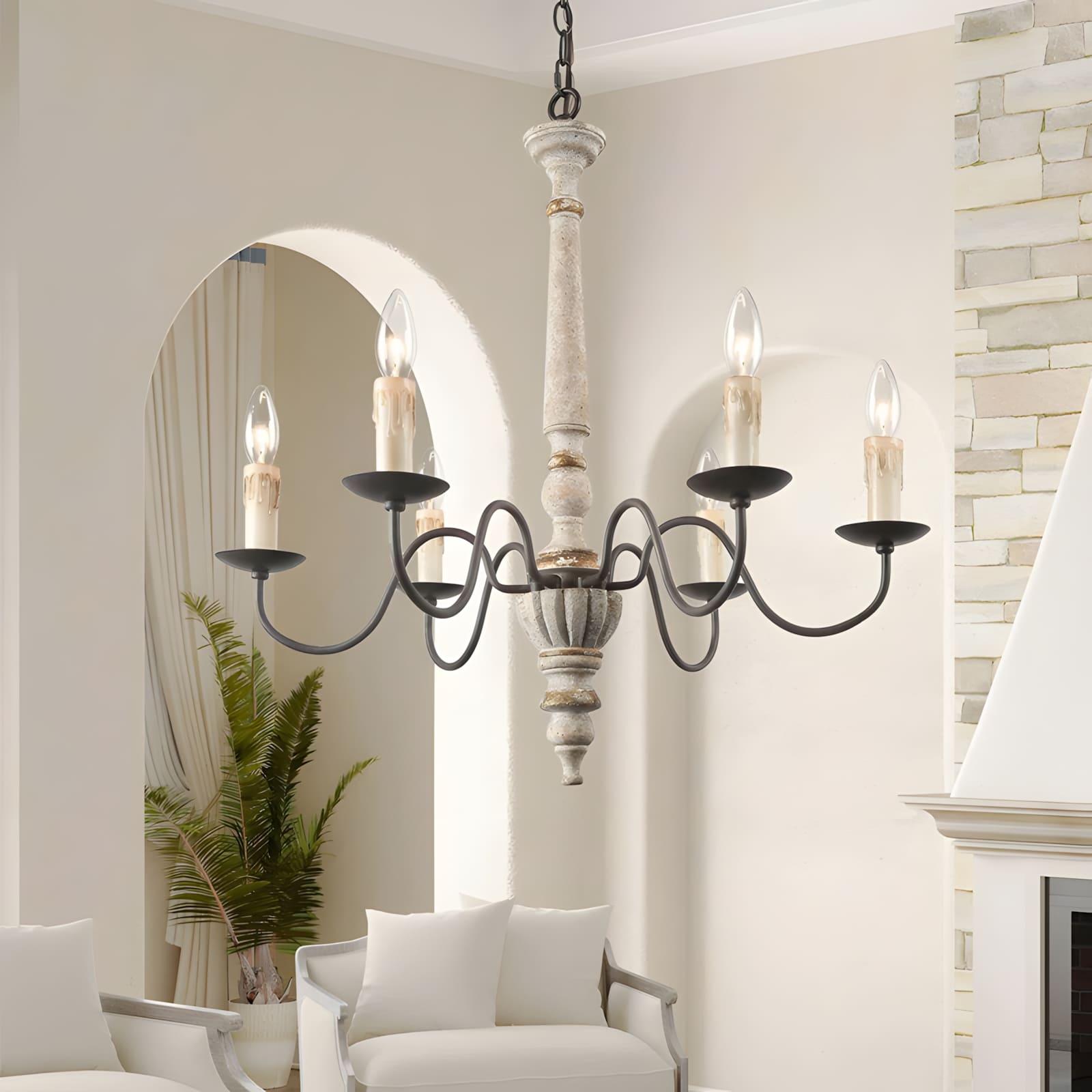 Rustic Candlestick Chandelier - Vinlighting