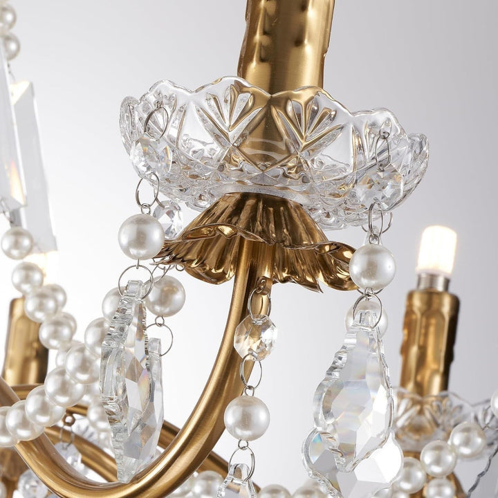 Safavie Chandelier – Crystal Brass Light for Living Room Decor | Vinlighting