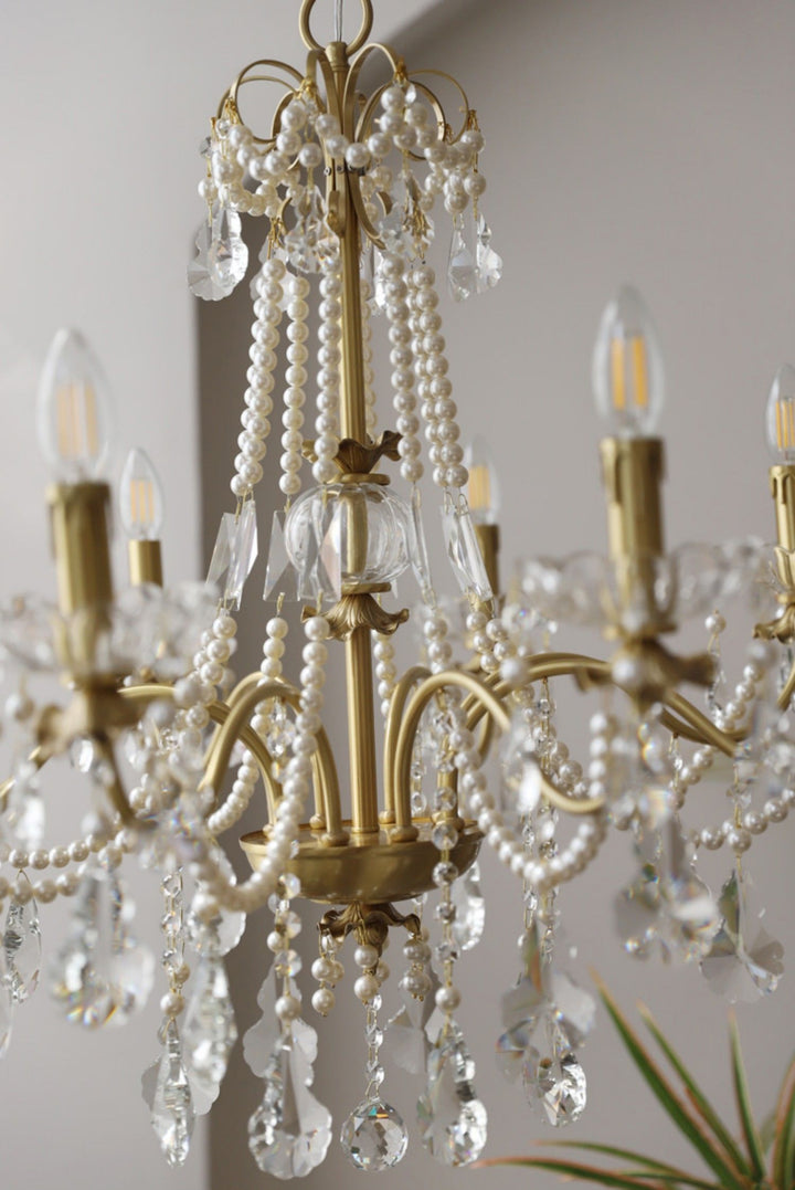 Safavie Chandelier – Crystal Brass Light for Living Room Decor | Vinlighting