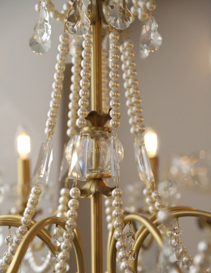 Safavie Chandelier – Crystal Brass Light for Living Room Decor | Vinlighting