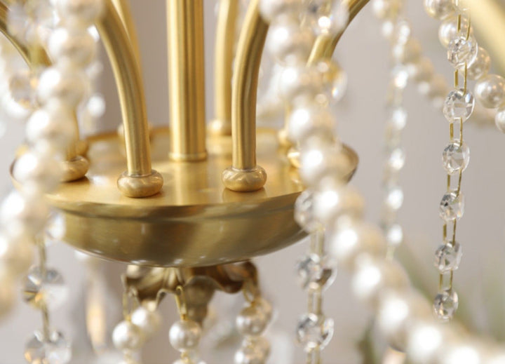 Safavie Chandelier – Crystal Brass Light for Living Room Decor | Vinlighting