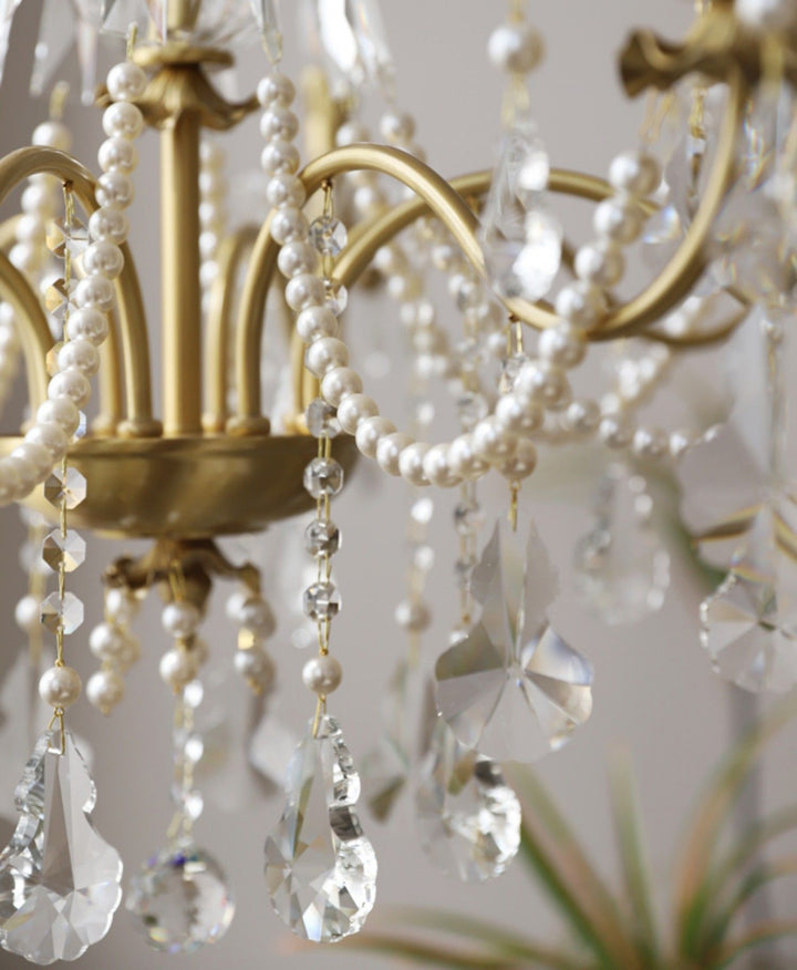 Safavie Chandelier – Crystal Brass Light for Living Room Decor | Vinlighting